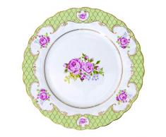 Easy Life Dessertteller, Porzellan, Mehrfarbig, 19.5 x 19.5 x 2.5 cm