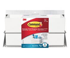 Command Korb Organizer, Verschiedene Metall, Weiß, 24.13 x 11.77 X 11.77 cm