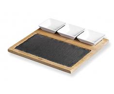 Tafel & Bambus Quadrat mit Schalen