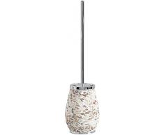 Gedy Marina Toilettenbürste, Keramik, Beige, 12,5 x 12,5 x 46 cm