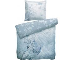 Heckett Lane Mako-Satin Wendebettwäsche Florentina 135x200 (80x80) Bright White