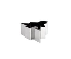 IBILI Dessertring Baum 10x10x4,5 cm, Edelstahl, Silber, 10 x 10 x 4.5 cm