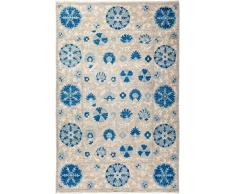 Solo Rugs Teppich Robert Modern One of a Kind handgeknüpft, 1,83 x 2,7 m, Hellblau