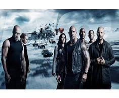 Fast and Furious 8 Filmposter, 40 x 63 cm, ohne Rahmen, 40 x 63 cm