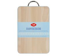 Tala Originals Buchenholz Schneidebrett, 23 x 15 x 1,6 cm – rot