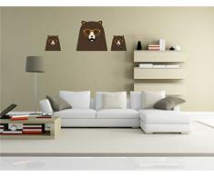 INDIGOS KAR-Wall-clm036-58 Wandtattoo fÃ¼rs Kinderzimmer clm036 - Lustige kleine Monster - Niedlichen Hund - Wandaufkleber 58 x 22 cm