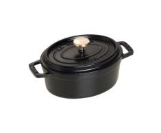 Staub Cocotte, oval, Induktionsgeeignet, Gusseisen, schwarz, 1 Einheiten