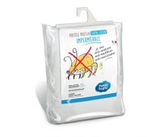 Sweet Night 028972 Noemie Matratzenschoner Polyurethan Baumwolle, weiß, 180 x 200 cm