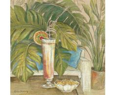 Eurographics LYM1001 Lynne Misiewicz, Palm Cocktail 70 x 70 cm, Hochwertiger Kunstdruck