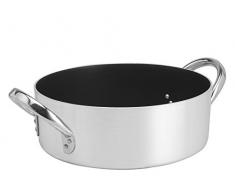 Pardini Platinum Kasserolle Niedrig Antihaft, Aluminium, Grau, 36 cm