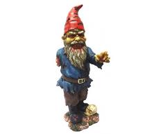Gartenzwerg - Einarmiger Zombie Zwerg - Figur Garten Statue Horror Fantasy Deko Vater