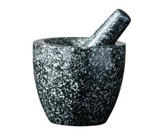 Premier Housewares Mörser und Stößel, gesprenkelte Holzkohle, Granit