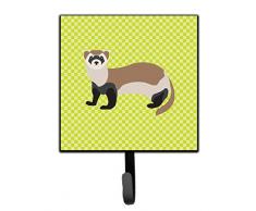 Caroline s Treasures Frettchen grün Wandhaken, Multicolor, S