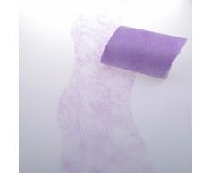 Deko AS GmbH Sizoflor Tischband Wellenschnitt Lavendel ca. 12,5 cm Rolle 25 Meter 60W 006-R