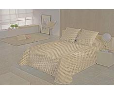 Sabanalia - Tagesdecke gestempelt Nice (Verschiedene Größen) - CAMA 90, Mokka, 180 x 280