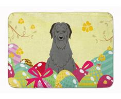 Carolines Treasures Fußmatte, Ostereier, Briard, Schwarz, maschinenwaschbar, Memory-Schaumstoff, Mehrfarbig