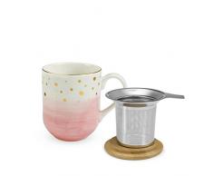 Pinky bis 7985 Keramik Tee Tasse und-Ei, mehrfarbig