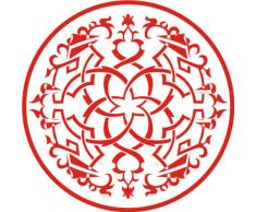 INDIGOS 4051095024859 Wandtattoo w248 Orient, Kreis 120 x 120 cm, rot