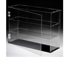 Lanscoery Vitrine aus Acryl, offen, transparent, würfelförmig, staubdicht, für Action-Figuren, Spielzeug, Sammlerstücke Open 9.4x9.4x11.8inch;24x24x30cm