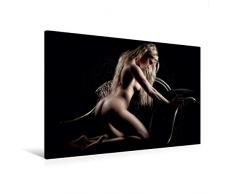 Calvendo Premium Textil-Leinwand 120 cm x 80 cm Quer, Model: Candy Dee | Wandbild, Bild auf Keilrahmen, Fertigbild auf Echter Leinwand, Leinwanddruck Menschen Menschen