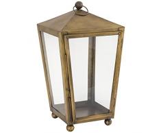 ELK Lighting 401763 Laterne, Antik-Messing, transparent
