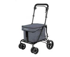 Bollerwagen Lett 700 mit Sitz Neue Kollektion 2019-2020, grau,