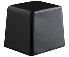 Tomasucci Key Pouf, Kunstleder, Schwarz