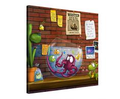 Picanova – Fish Tanking 80x80cm – Premium Leinwanddruck – Kunstdruck Auf 2cm Holz-Keilrahmen Für Schlaf- Und Kinderzimmer – Kinder Kollektion Von TooshToosh