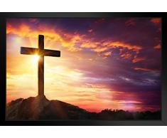 Poster Gießerei Kreuzigung von Jesus Christus Foto Kunstdruck Foto Kunstdruck 20x14 inches Framed Poster