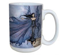 Baumfreie Grüße lm43542 15 Oz Fantasy Umhang of Stars Fairy Keramik Becher mit Henkel Volle Größe