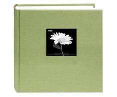 Stoff Rahmen Cover Foto Album 200 Taschen Halt 5 x 7 Fotos, Salbei Grün