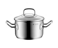 WMF Kochtopf hoch à 16 cm ca. 2l Profi Plus Schüttrand Glasdeckel Cromargan Edelstahl poliert induktionsgeeignet spülmaschinengeeignet