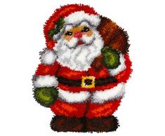 Orchidea Knüpfhaken-Set, Motiv: Weihnachtsmann, 35 x 46 cm