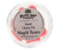 Busy Bee Kerzen Sweet Cherry Pie Magik Beanz, rot, Set von 6
