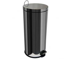 30 Liter Treteimer mit Inneneimer und Pedale aus rostfreiem Stahl von Chef Vida