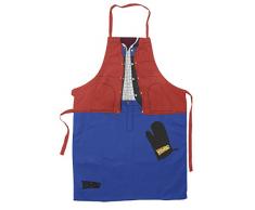 SD Toys Schürze und Topflappen, Baumwolle, Blau, 11 x 11 x 17 cm