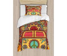 Prime Leader 4 PCS Bettwäsche Set Bettbezug Set Ultra Soft und Easy Care Bettlaken Quilt-Sets mit Dekoratives Kissen für Kinder Kinder Erwachsene Twin Size/Full Size/Queen Size/King Size Twin Size Color13