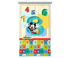 AG Design Disney Mickey Mouse Kinderzimmer Gardine/Vorhang, Stoff, Mehrfarbig, 140 cm x 245 cm