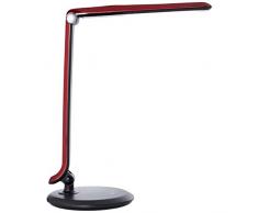 Brilliant Vanita LED Tischleuchte mit Touchdimmer 60cm schwenkbar rot Büro 4600K kaltweià 530 Lumen, LED integriert