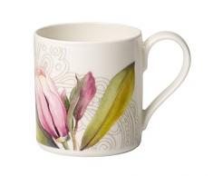 Villeroy & Boch quinsai Garten Espressotasse, Porzellan, Mehrfarbig, 0,08Â Liter
