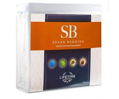 Spahr Bedding Epic Betten Glatte Matratze umgreifung – Bed Bug & Milben Schutz – 100% wasserdicht, hypoallergen, Atmungsaktiv – Vinyl gratis Bezug Matratze, Polyester-Mischgewebe, weiß, Queen