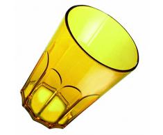 Pica Italien Haushaltsprodukte Trinkglas, Kunststoff, Gelb, 9 x 9 x 12 cm