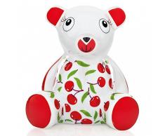 Ritzenhoff 2590011 Mini Teddy Bär C. Lorenzo H12 Bank Spardose, Porzellan, bunt, 7,5 x 9,5 x 10,5 cm