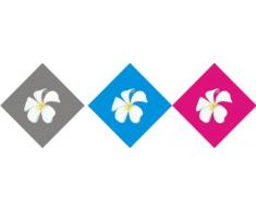 INDIGOS 4051719818123 Wandtattoo ME146 BlÃ¼ten Blumen Retro Pflanzen 80 x 26 cm