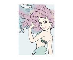 Disney Wandbild von Komar | Ariel Aquarell | Kinderzimmer, Babyzimmer, Dekoration, Kunstdruck | Größe 30x40cm (Breite x Höhe) | ohne Rahmen | WB009-30x40