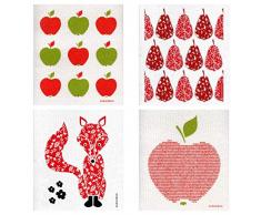 Einstein Spültücher Ente Schwedisch 4er Pack Garden/Citrus/Herbs/Hen