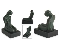 NOVICA 69544 Skulptur, Bronze, grün