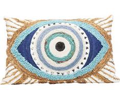 Kare Design Kissen Ethno Eye, rechteckiges Dekokissen für das Sofa, Kissen in Augen Form, mehrfarbiges Kissen, 35x55cm (H/B/T) 3,75 54 36