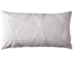 Natori Tsuba Geo Wendebettwäsche für Kingsize-Bett, Weiß