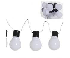 Dcasa 10 LED-Glühbirnen mit Kronen und Lichterketten, künstlich, Weihnachtsdekoration, Unisex, Erwachsene, Mehrfarbig (Mehrfarbig), einzigartig